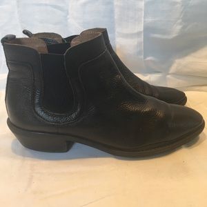 Women’s Sofft Leather Black Ankle Boots